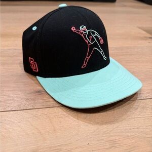 Melin Brand Black and Mint Green Hat